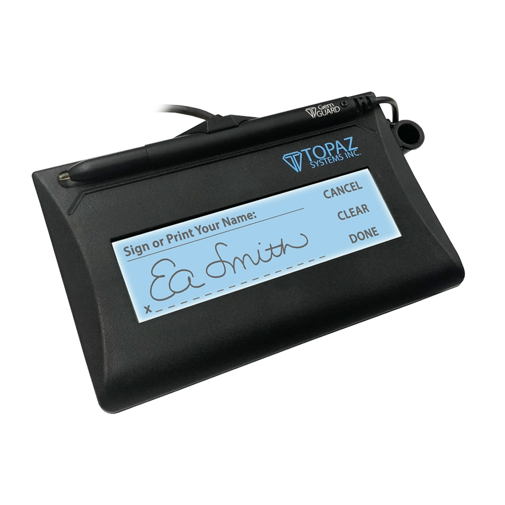 Topaz T-LBK462 SignatureGem 1×5 Signature Pad